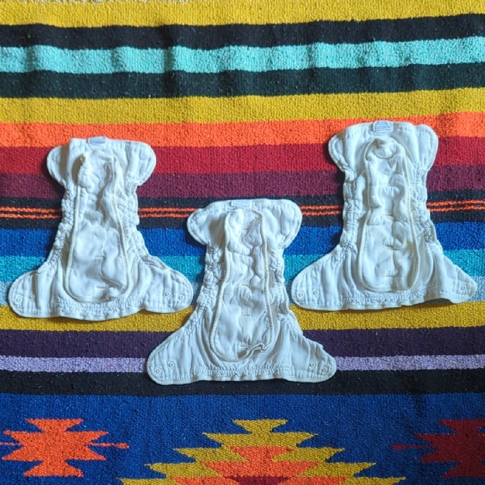 Esembly Size 1 Reusable Organic Cotton Diapers Set Of 3